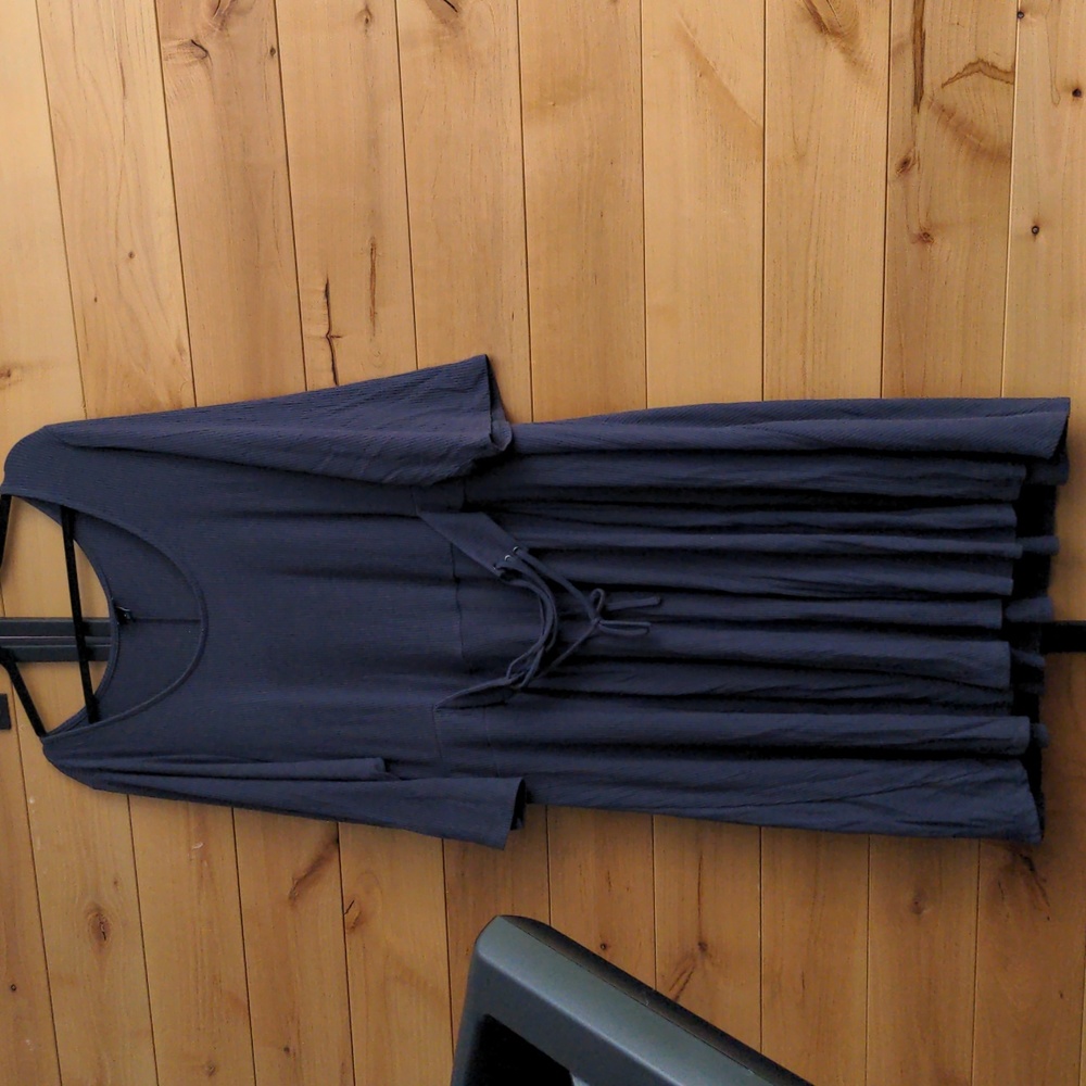 torrid charcoal skater dress with belt detail 4x